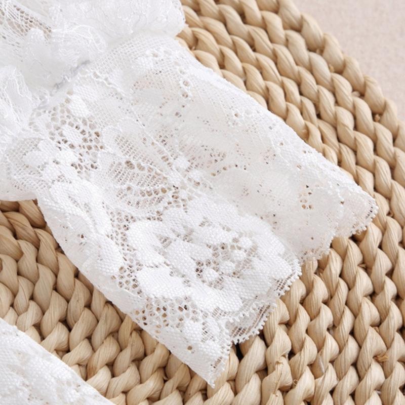 For Women Wedding Dress Pleated Cuffs Lace Fake Cuffs Detachable Wrist Cuffs Glove
