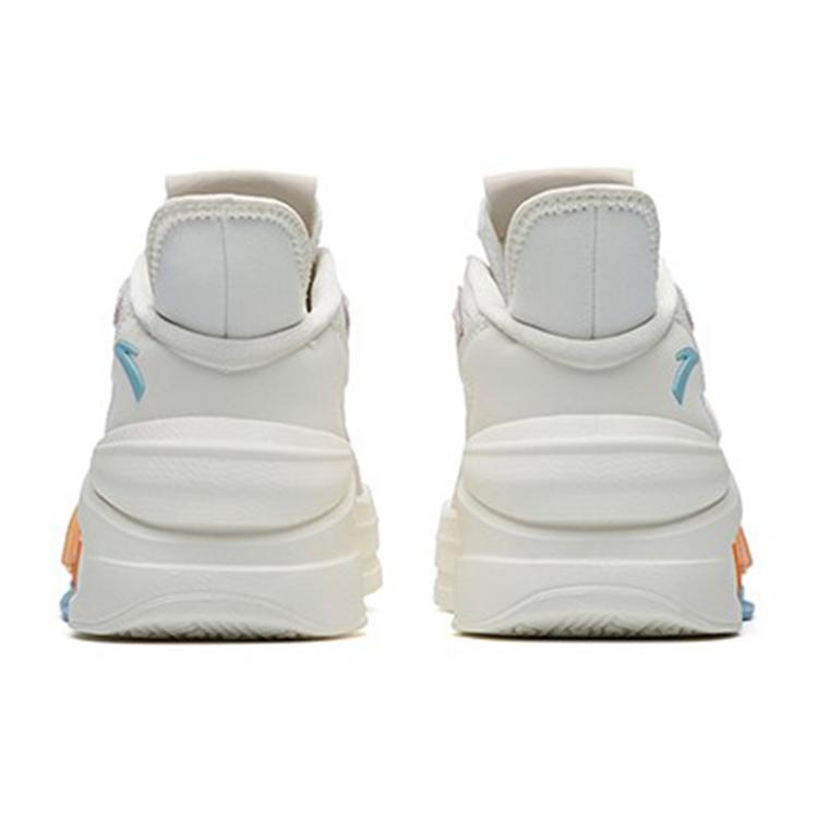 Anta Bastard 4.0 Slip Resistant Cushioning Slip Resistant Cushioning Low Top Skateboard Shoes Women's White Orange 122238080-10