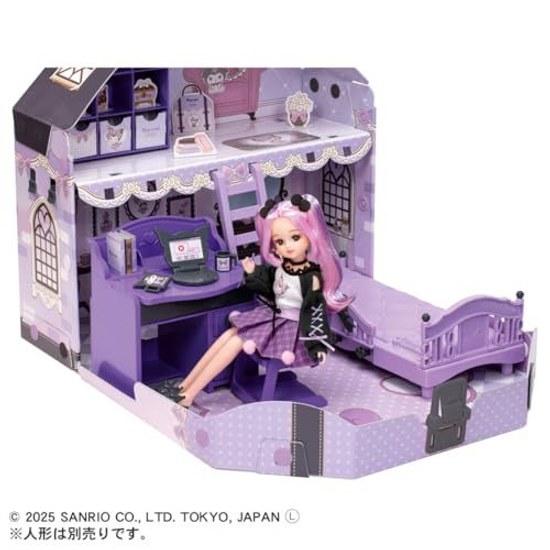 Takara Tomy Licca-chan Cool Kuromi Room Dress-up Play Toy Ages 3 Up