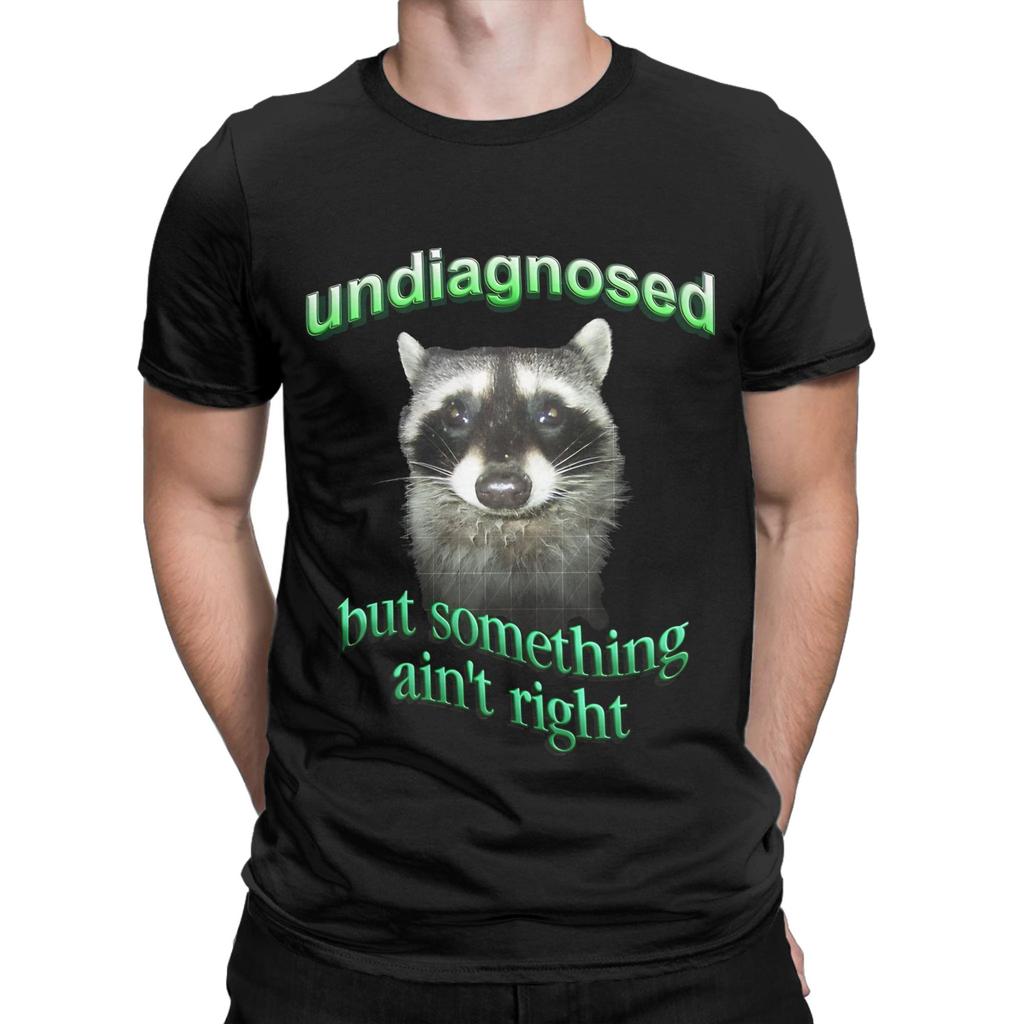 Undiagnostiziert, aber etwas stimmt nicht Waschbär Neuheit 100% Baumwolle T-Shirt AAutismus Waschbär Oberteile T-Shirts Für Unisex