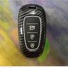 Carbon Fiber Abs +Silicone Car Key Fob Case Cover For Hyundai Solaris Sonata Hybrid Nexo Nx4 New Grand Santa Fe Tucson