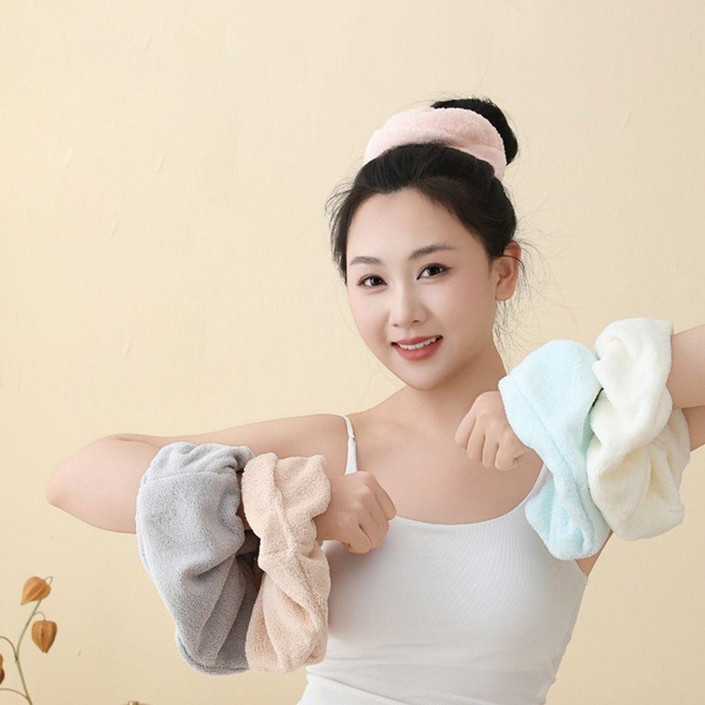 Autum Winter Absorbent Hair Towel Oversized Sweet Head Bands Quick-Dry Hair Wrap  for Girls Women