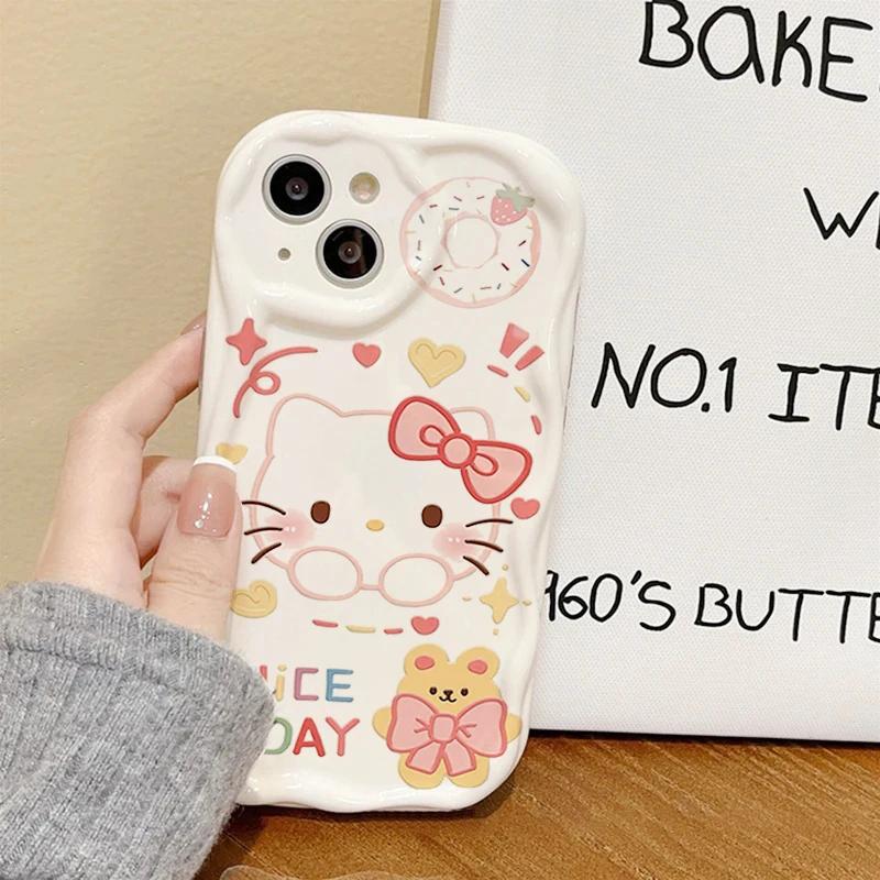 INS Kawaii Hello Kitty Casing For Xiaomi Redmi 15C 15 Note 15 Pro 14C 13C Note 14 13 12 Pro Plus A7 Pro 5G Trendy Phone Case