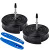 YunSCM 2pcs, 700 25c Tube, Presta Valve 48mm High Rim