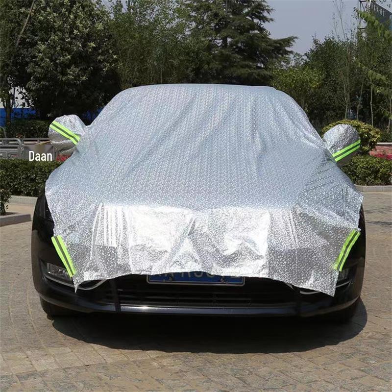 Dengjin Aluminum Film Half Car Cover Sunshade