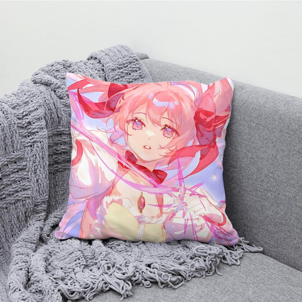 Puella Magi Madoka Magica Pillow Case Soft Cushion Cases for Farmhouse Sofa Decor Home Decorations and Protector Pillow Case