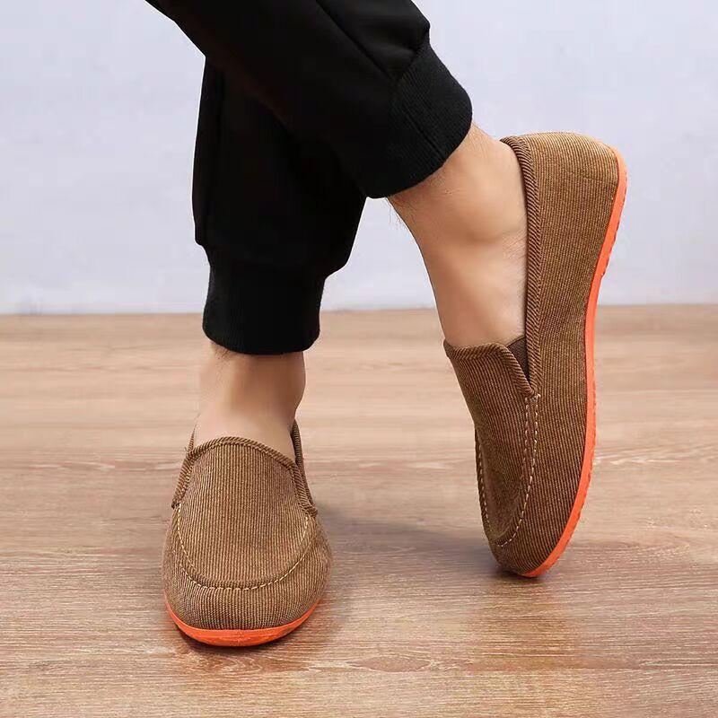 Stylish Loafers Males Casual Canvas Sneakers Plus Size Men Trekking Shoes 2025 Cheap Old Trendy Vintage Dad Driving Shoes Flat