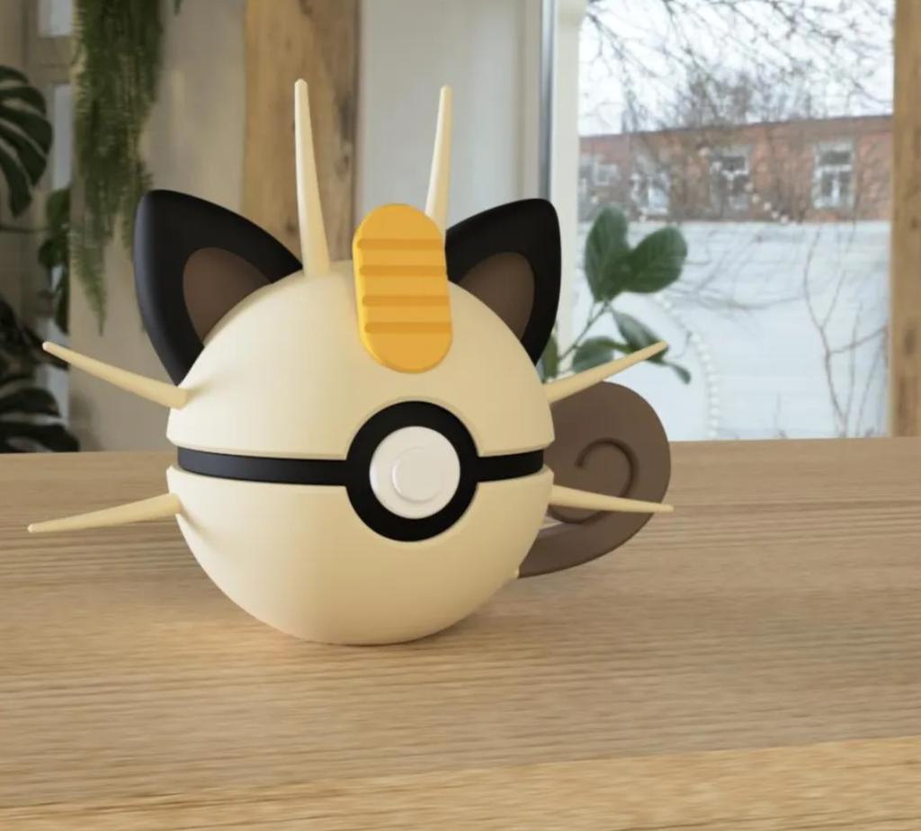 Poké Ball Pokemon Form Sphere Figures Model Statue Desktop Ornament 3d Printed Model Trendy Toy Surprise Gift Collectible
