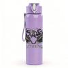 1PC Ornate Wolf Head Dark Grunge Print 750ml Portable Sports Water Bottle Leakproof Gym Outdoor Travel Drink Cup