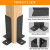 4x4 Wooden Fence Post Anchor Bracket - Heavy Duty Support for Decks and Fencing
