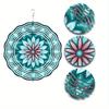 10 Inch Hanging Spinner Wind Chime with Mandala Design 360 Degree Hook for Garden Balcony Lawn Summer Decor Creative Gift Idea