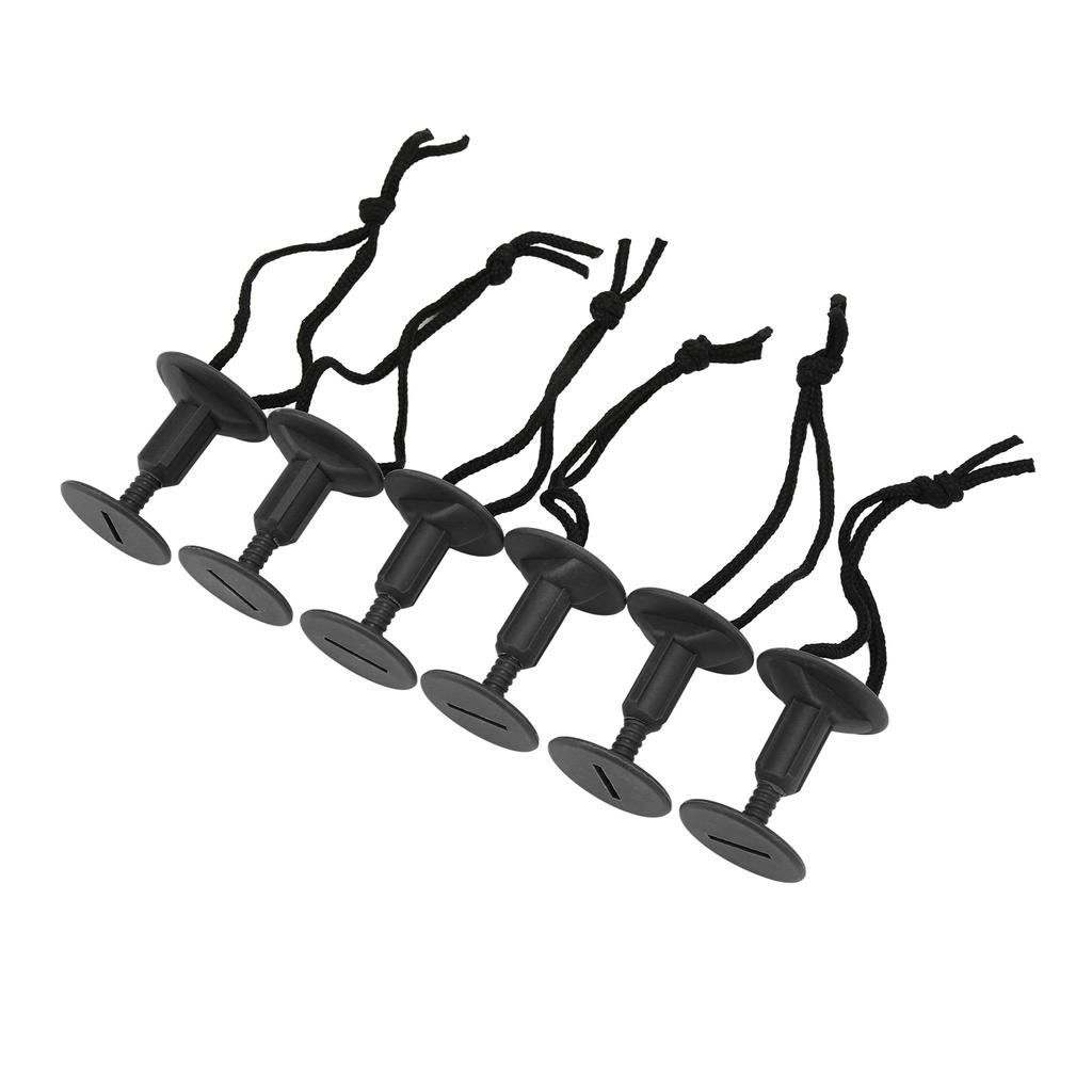 6Pcs Surf Board Leash Leg Rope Plug Nylon Plastic Surf Leash Plug Surfboard Accessory