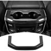 Rear Cup Holder Panel Trim Cover Decor Frame for Dodge Ram 1500 18+Carbon Fiber
