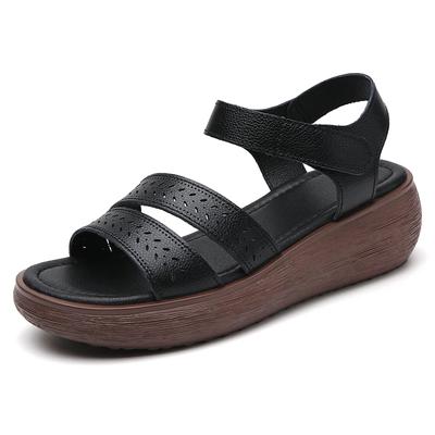 Mode Plateau Sandalen Sommer Frau Mode Keilsandalen Lässige Plateau Laufschuhe Sandalias Mujer Bequem Rutschfest Strandschuhe Wom