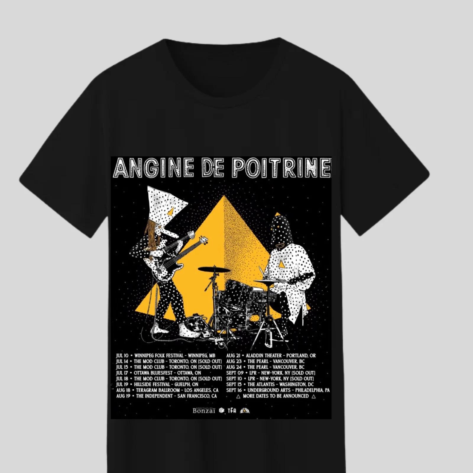 Angine De Poitrine Band T-Shirt Pyramid Graphic Drummer Rock Tee Unisex 2XL
