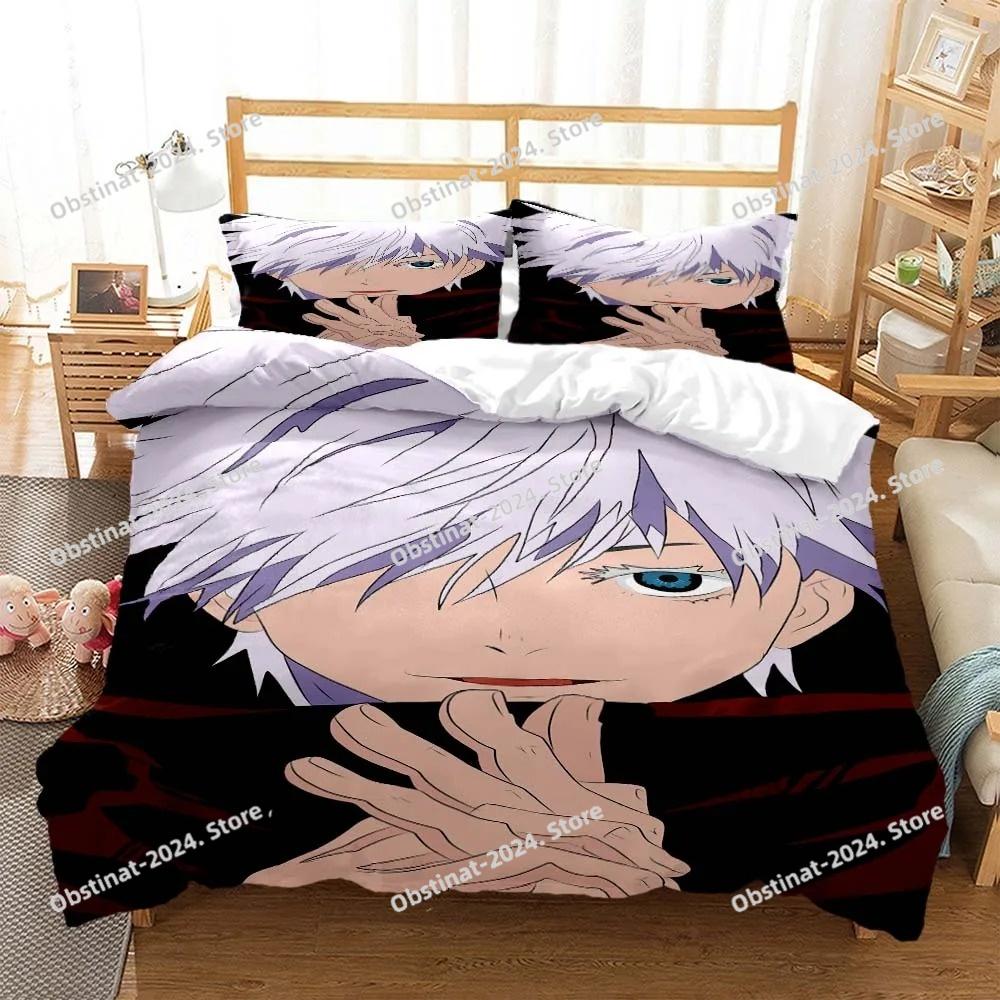 3D Anime Jujutsu Kaisen Digital Print Polyester Bedding Sets Covers Boys Duvet Cover Set For Teens Bedding Set Home Textiles