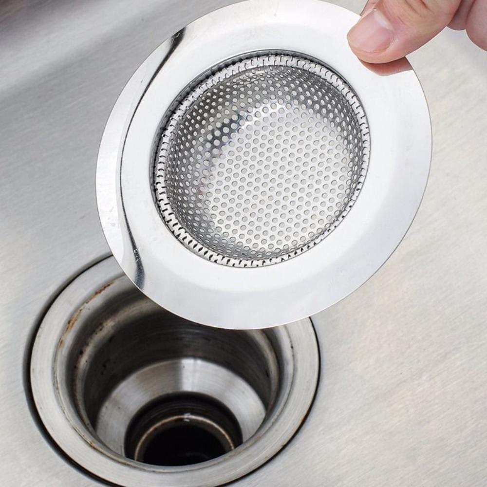Mesh Fine Stainless Steel Sink Strainer Hat Shape Mesh Sink Strainer Filter Multipurpose   Bathroom