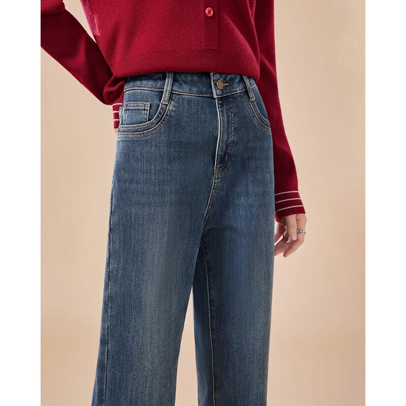 IEF Women's 2025 Autumn Denim Harem Pants