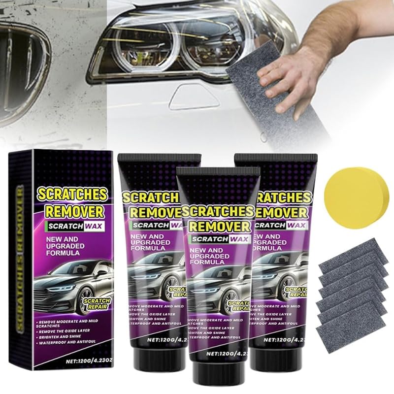 Nano Cloth Car Scratch Remover Set, 2025 New Nanowipe Cloth for Car Scratches, Car Scratch Repair Paste Car Wax Polish, Car Scratch Repair Kit for