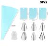 Stainless Steel Piping Nozzle Set,Cake Decorating Tools, Cream Glue Piping Nozzles,Thickened EVA Piping Bags