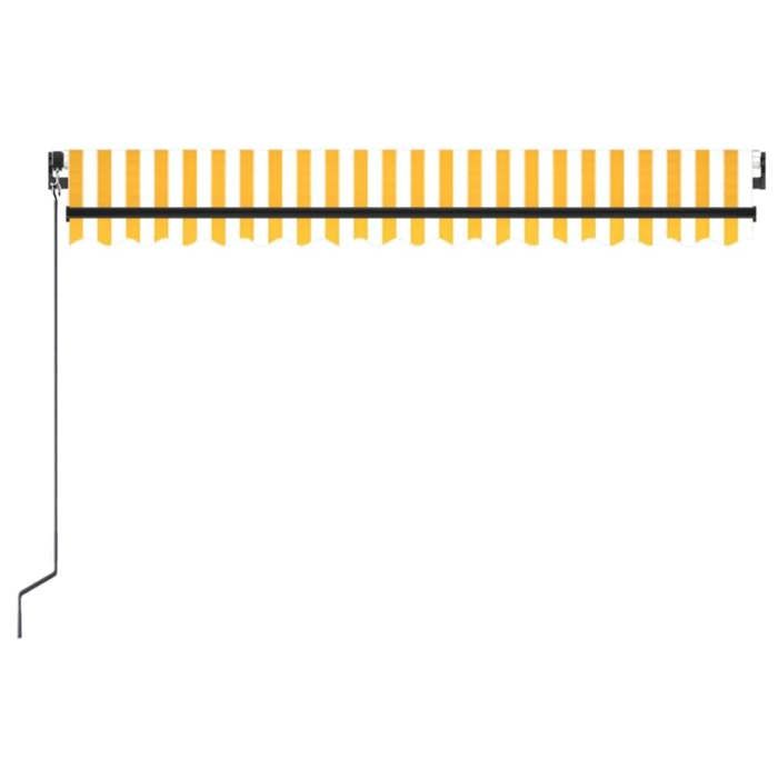 Exclusive House - Manual Retractable Awning 400x350 Cm Yellow and White