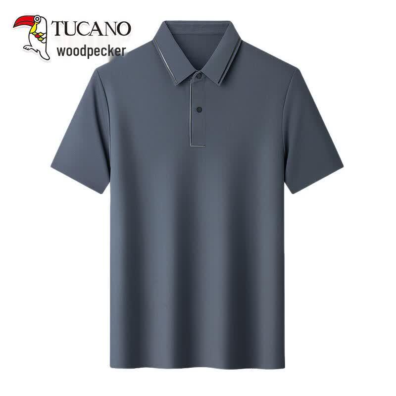 TUCANO Men s Ice Silk Cooling Polo Shirt 170 оружейного металла