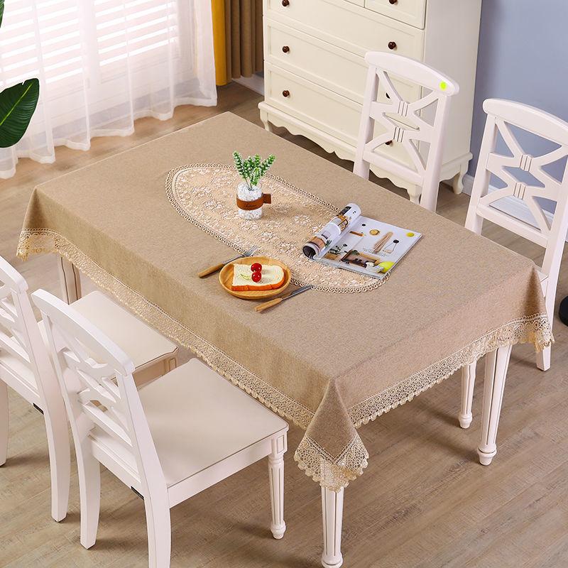 Tischdecke Kunst Einfache Rechteckige Frische Einfarbig Patchwork Ausgehöhlte Spitze Teetisch Runde Tischdecke