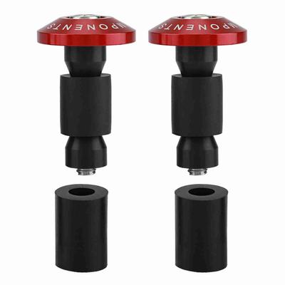 22mm 78inch Motorcycle Handlebar End Slider Plug Caps for Racing ATV Offroad Red