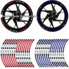 Reflective 17"-18" Wheel Rim Tape for Honda Kawasaki Motorcycles & Car Wheel Stripes.