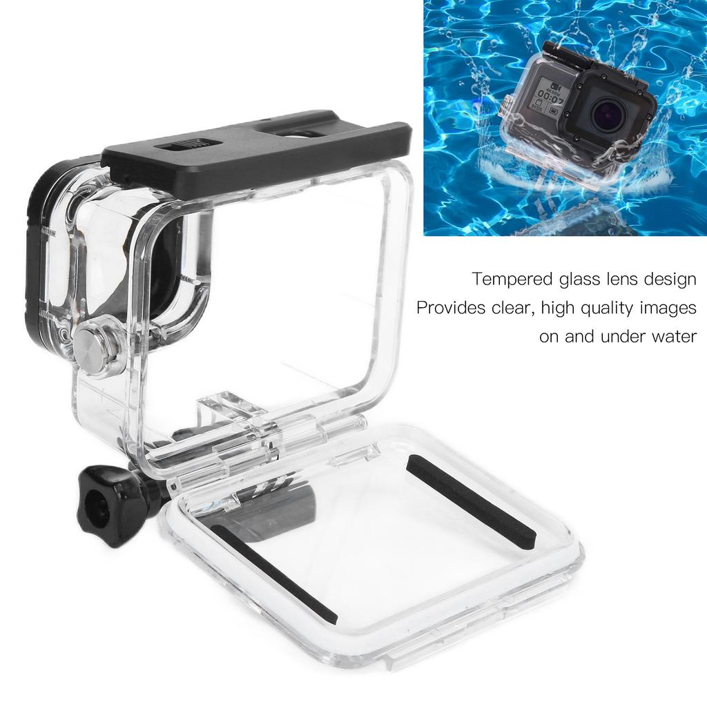 40M Tauchen Wasserdichtes Gehäuse Fall für Gopro Hero 9 Max Weitwinkel Objektiv Action Kamera