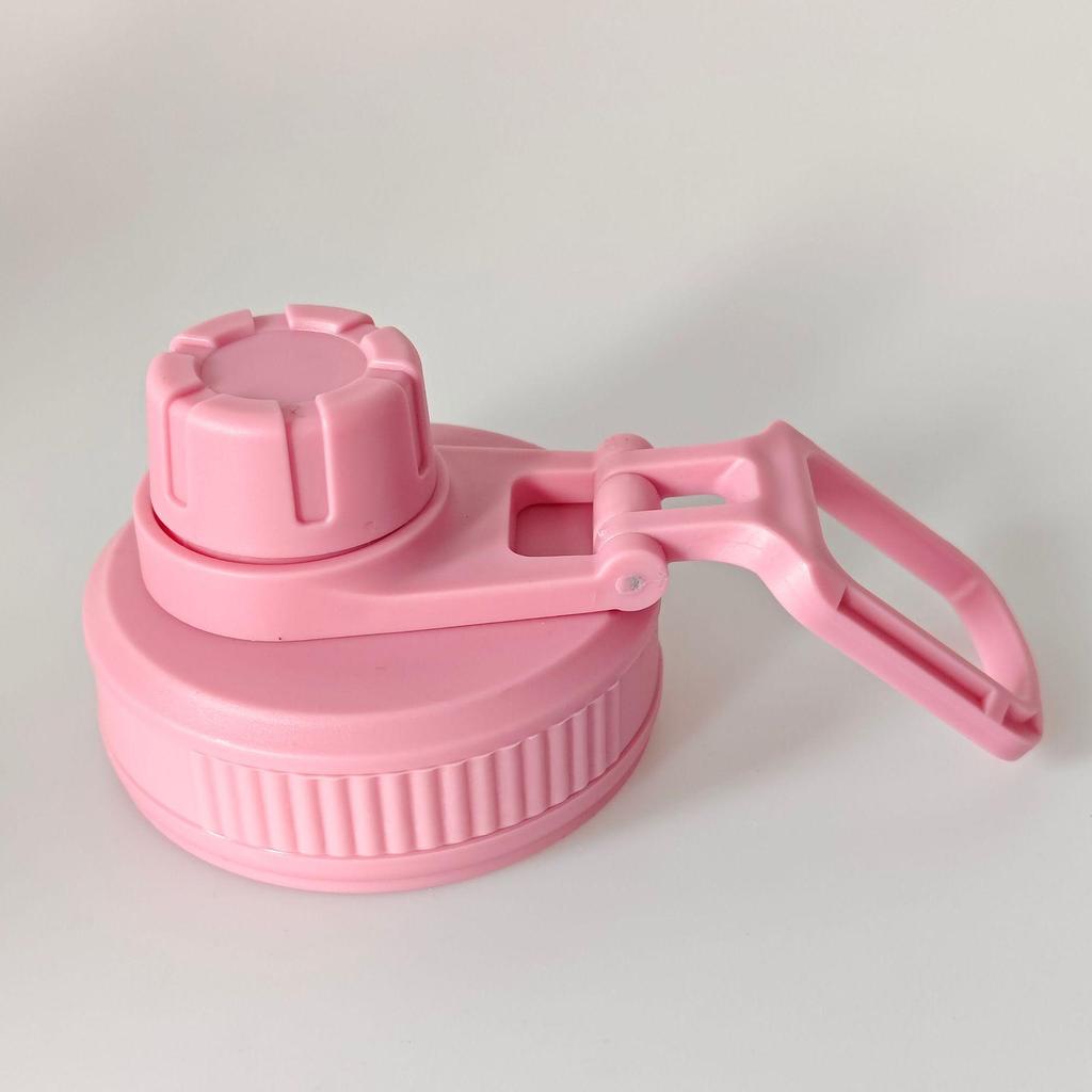Portable Sports Thermos Water Bottle with Dustproof Lid and Handle