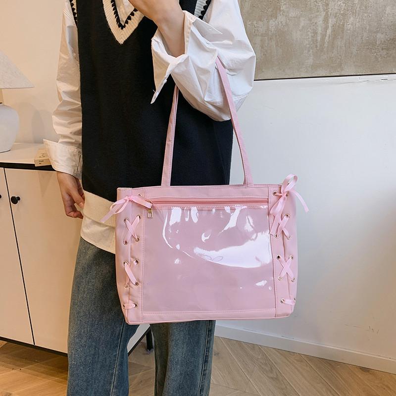 Stylish Large Capacity Tote Bag For Women With Sweet Japanese Design And Trendy Fashion