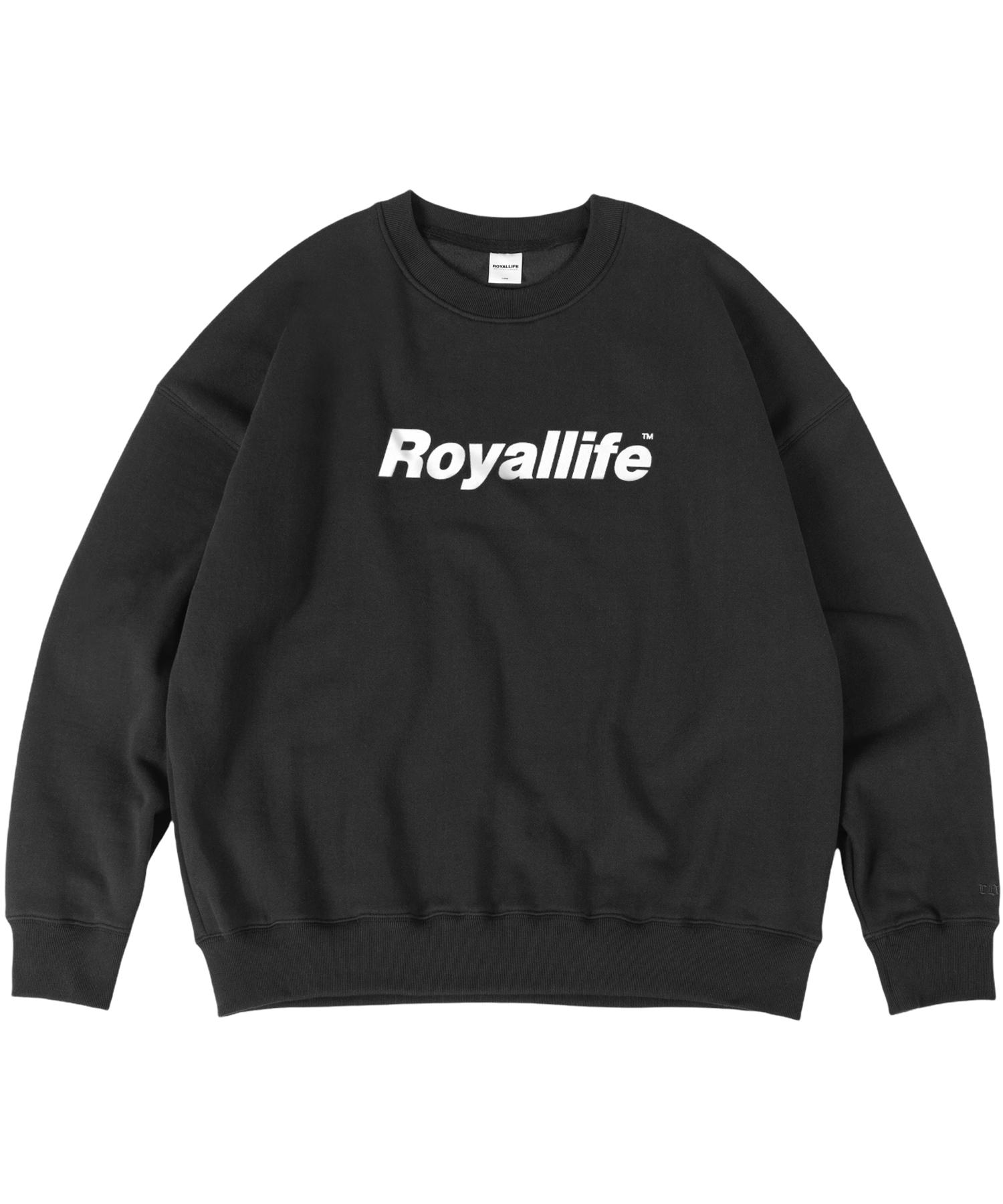Свитшот Royal Life Rlcn900 с оригинальным логотипом, на флисовой подкладке - Черный Black/Xl
