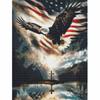Diamond Painting American Eagle Flag Cross Art DIY 5D Home Room Decoration Kit