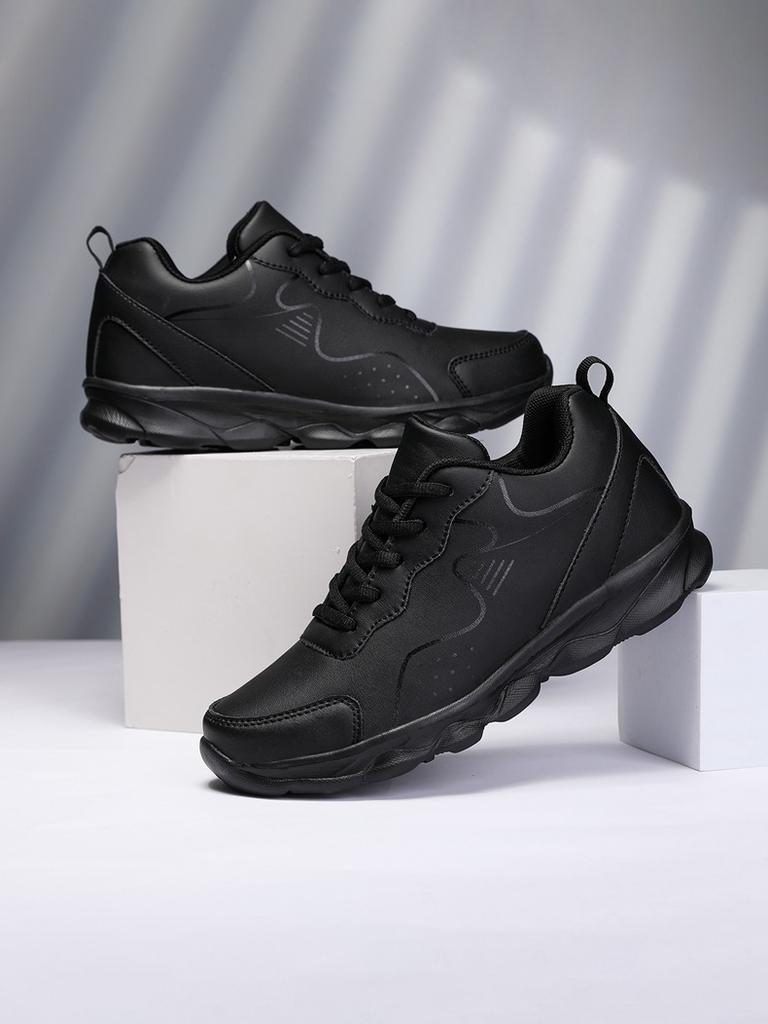 Adidași de piele pentru femei, noi, din piele, impermeabili, pantofi casual pentru femei, negri, cu talpă moale, ușori, pantofi de alergare