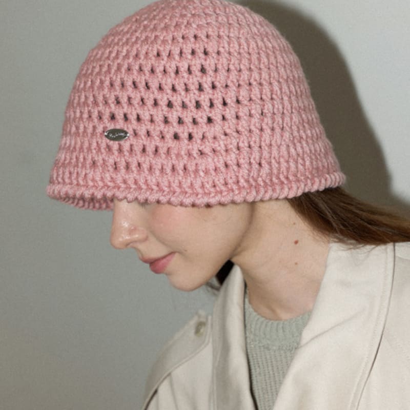 Langsamlangsam Heulen Winter Wolle Handgefertigt Häkeln Stricken Eimerhut _ 9Farben