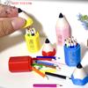 Hot 10/12Pcs Kid Pretend Play Toy Dollhouse Miniature Colored Pen Mini Pencil School Supplies Model Doll House Accessories