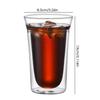 Insulated Glass Cup Double Wall Clear Espresso Coffee Mugs Handmade Beer Mug Tea Milk Glass Whiskey Glass Cups Drinkware