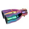 Universal Car Accessories Heart Shape Style Stainless Steel Exhaust Tips Muffler Tail Double-Pipe Tube Tips Car Accessories