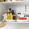 For Round Shelf Lazy Susan For Kitchen For Bathroom White 360-degree Rotation Non-skid Coating Space-saving Design