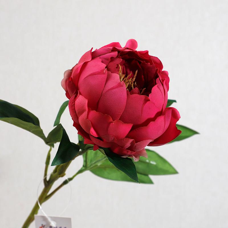 

Почувствуйте увлажнение, богатый пион, имитация цветка, букет, украшение для гостиной, украшение, искусственный цветок, цветочная композиция Lotus Peony 57cm розы красного