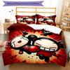 3pcs Pucca1 pattern bedding set duvet cover set includes duvet cover &pillowcases, perfect all season bedroom decoration & gift
