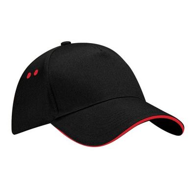 Beechfield Unisex Ultimate 5-Panel-Kontrast-Baseballkappe mit Sandwich-Schirm/Kopfbedeckung