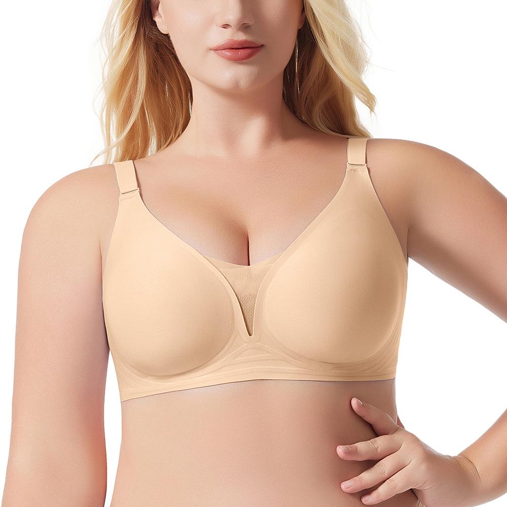 Women's Underwear Cross-Stitch Mesh Satin Finish Push-Up Full Cup Regular Bra