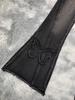 Women's Retro Butterfly Embroidered Low Waist Flared Jeans