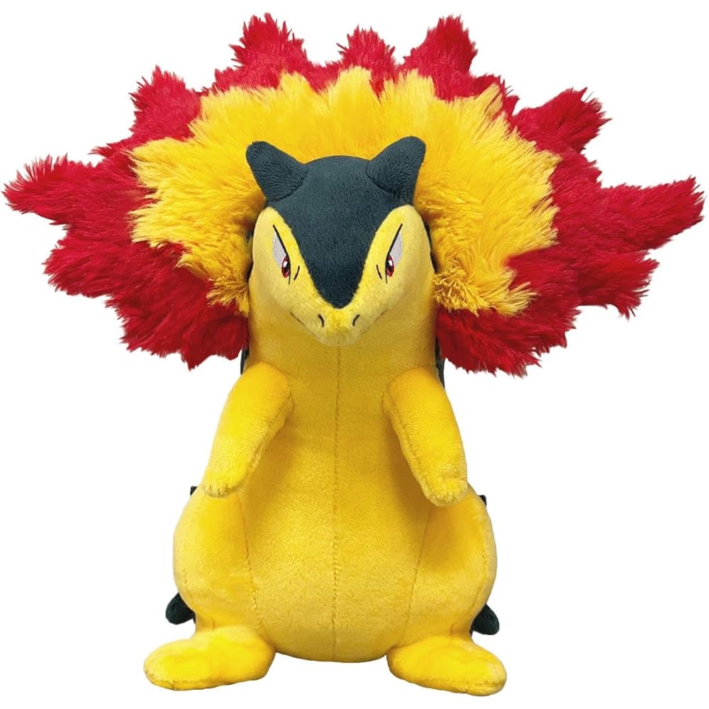 Sanei Boeki Pokmon All Star Collection Typhlosion Plush Toy 26x19x25cm Soft Stuffed Animal