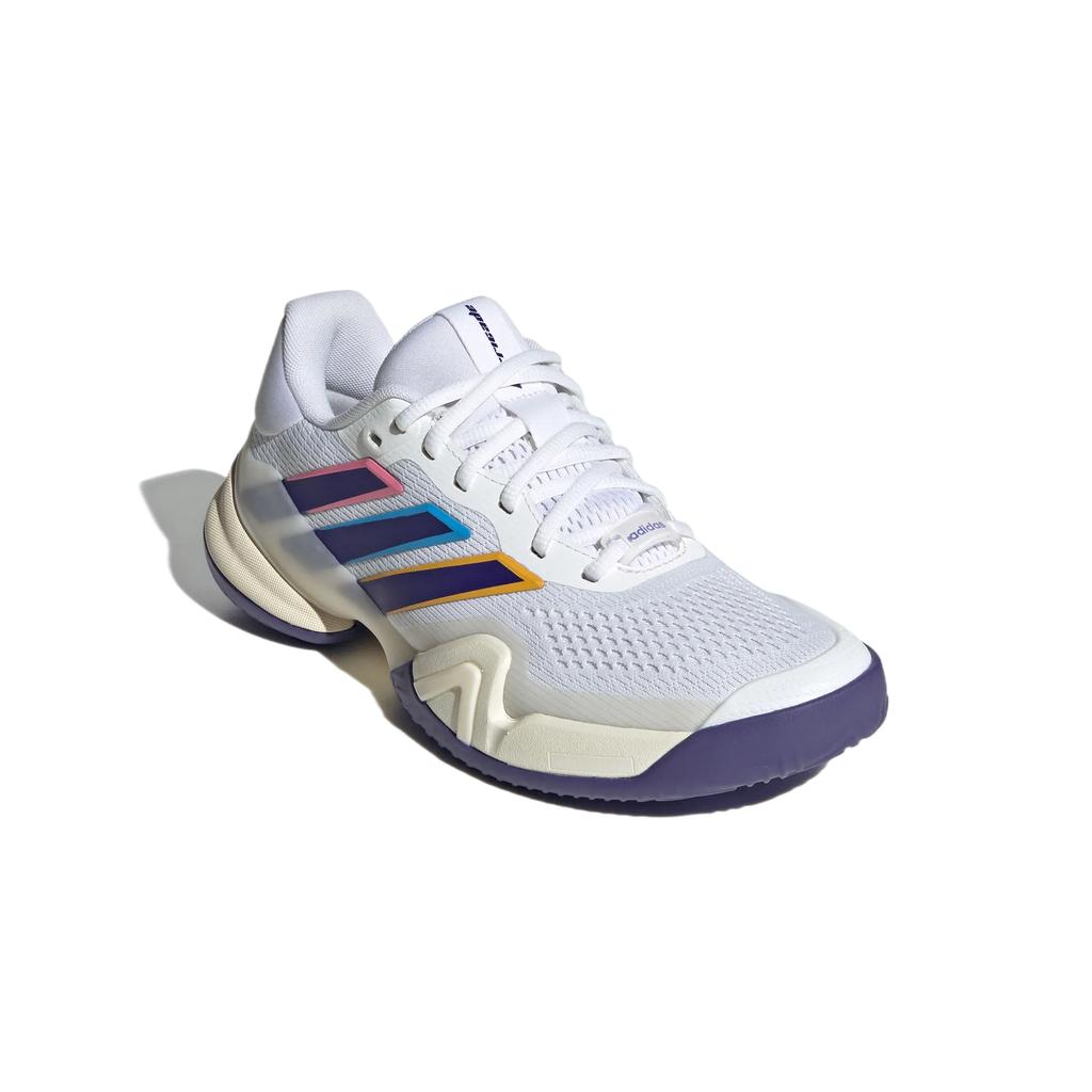 Adidas BARRICADE 14 Tennis Shoes Women's Low Top White/Collegiate Purple/Ivory KK3854