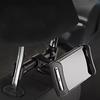 Car Headrest Mount 360 Degrees  Rotating Tablet Phone Holder Backseat BracketBlack