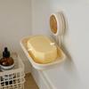 1/2 Layer Suction Cup Soap Dish Detachable Wall Mounted Soap Rack No-Drill Soap Drain Box  Toilet