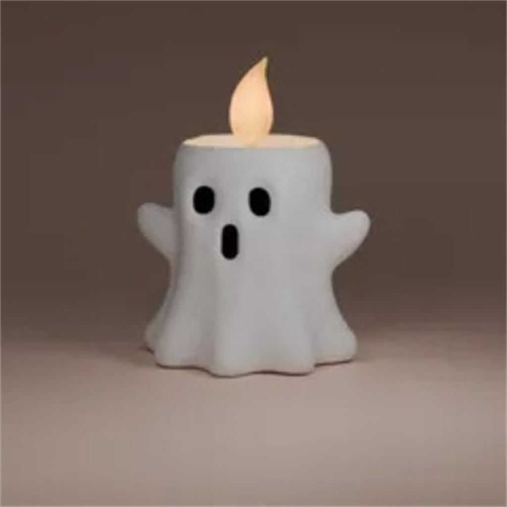 Ghost Candlestick Resin Crafts Decorations Halloween Decorations Gifts Tabletop Trinkets